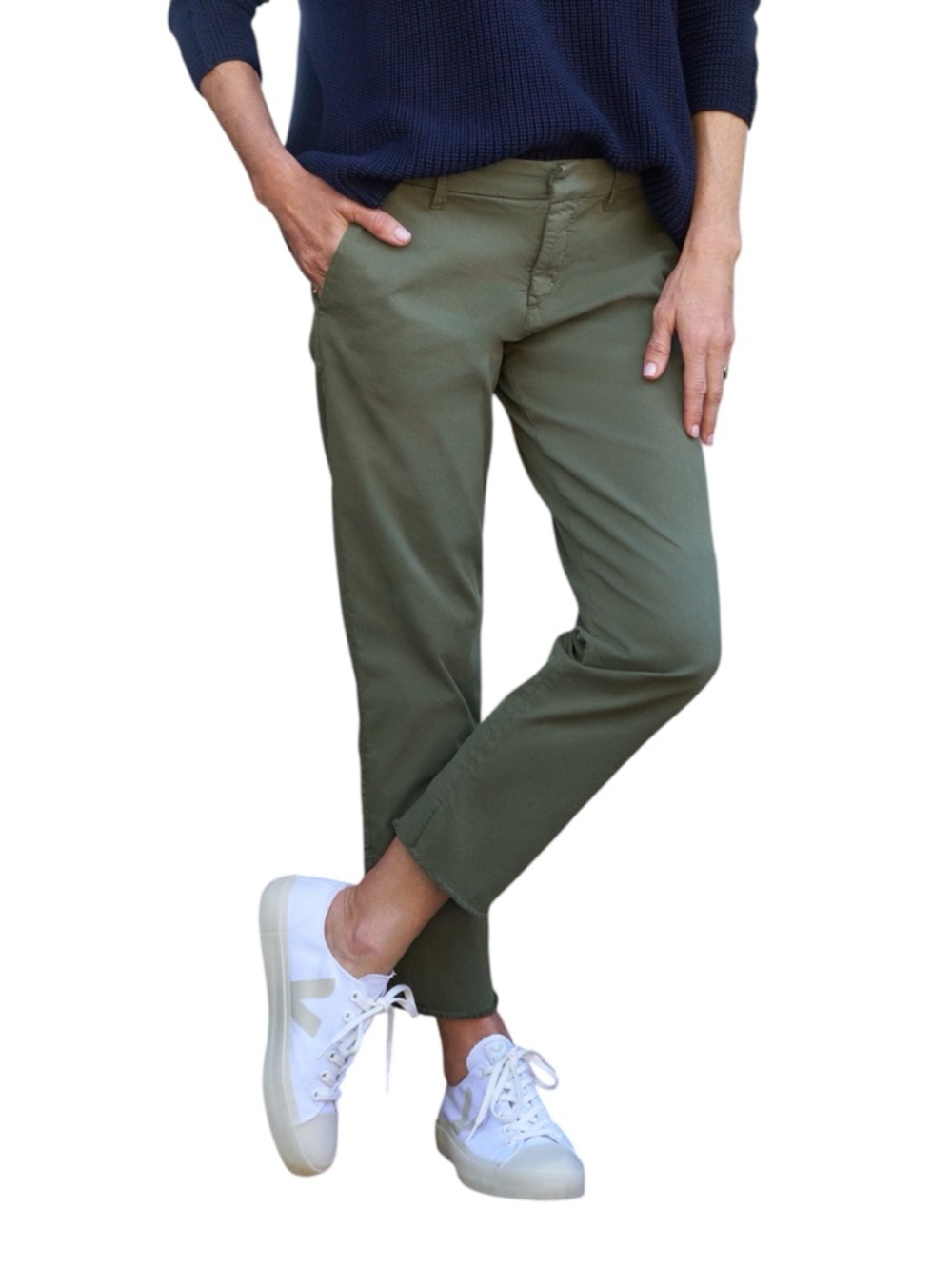 Frank & Eileen Wicklow The Italian Chino Army Green Size 2